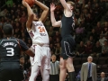 March 8, 2019: Virginia Tech Hokies forward Kerry Blackshear Jr. (24) shoots in the paint during NCAA basketball action between the Miami (Fl) Hurricanes and the Virginia Tech Hokies at Cassell Coliseum Blacksburg, VA. Jonathan Huff/CSM