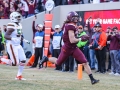 November 17, 2018: Virginia Tech Hokies tight end Dalton Keene (29) scores a touchdown in the first have of NCAA football action between the Miami Hurricanes and the Virginia Tech Hokies at Lane Stadium in Blacksburg, VA. Jonathan Huff/CSM