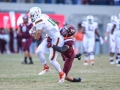 November 17, 2018: Miami Hurricanes wide receiver Lawrence Cager (18) catches the ball for a first down during NCAA football action between the Miami Hurricanes and the Virginia Tech Hokies at Lane Stadium in Blacksburg, VA. Jonathan Huff/CSM