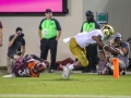 October 6, 2018: Notre Dame Fighting Irish wide receiver Miles Boykin (81) breaks a tackle for a touchdown in the third quarter during NCAA football action between the Notre Dame Fighting Irish and the Virginia Tech Hokies at Lane Stadium in Blacksburg, VA. Jonathan Huff/CSM