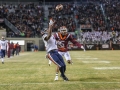 November 23, 2018: Virginia Cavaliers wide receiver Joe Reed (2) catches a touchdown pass during NCAA football action between the Virginia Cavaliers and the Virginia Tech Hokies at Lane Stadium in Blacksburg, VA. Jonathan Huff/CSM