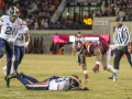 November 23, 2018: Virginia Tech Hokies running back Steven Peoples (32) fumbles the football into the end zone; Which is picked up for a touchdown by Virginia Tech Hokies wide receiver Hezekiah Grimsley (6) during NCAA football action between the Virginia Cavaliers and the Virginia Tech Hokies at Lane Stadium in Blacksburg, VA. Jonathan Huff/CSM