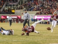 November 23, 2018: Virginia Tech Hokies running back Steven Peoples (32) fumbles the football into the end zone; Which is picked up for a touchdown by Virginia Tech Hokies wide receiver Hezekiah Grimsley (6) during NCAA football action between the Virginia Cavaliers and the Virginia Tech Hokies at Lane Stadium in Blacksburg, VA. Jonathan Huff/CSM