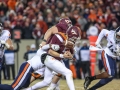 November 23, 2018: Virginia Tech Hokies quarterback Ryan Willis (5) fumbles the ball in the fourth quarter during NCAA football action between the Virginia Cavaliers and the Virginia Tech Hokies at Lane Stadium in Blacksburg, VA. Jonathan Huff/CSM
