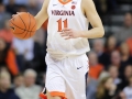 January 15, 2019: Virginia Cavaliers guard Ty Jerome (11) brings the ball up the court during NCAA basketball action between the Virginia Cavaliers and the Virginia Tech Hokies at John Paul Jones Arena Charlottesville, VA. Jonathan Huff/CSM