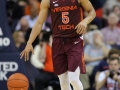 January 15, 2019: Virginia Tech Hokies guard Justin Robinson (5) brings the ball up the court during NCAA basketball action between the Virginia Cavaliers and the Virginia Tech Hokies at John Paul Jones Arena Charlottesville, VA. Jonathan Huff/CSM