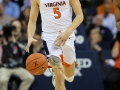 January 15, 2019: Virginia Cavaliers guard Kyle Guy (5) brings the ball up court during NCAA basketball action between the Virginia Cavaliers and the Virginia Tech Hokies at John Paul Jones Arena Charlottesville, VA. Jonathan Huff/CSM
