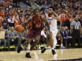 January 15, 2019: Virginia Tech Hokies guard Ty Outlaw (42) looks for an opening in the Virginia defense during NCAA basketball action between the Virginia Cavaliers and the Virginia Tech Hokies at John Paul Jones Arena Charlottesville, VA. Jonathan Huff/CSM