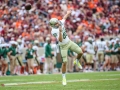 September 8, 2018: William & Mary Tribe punter Will Michael (80) tries to catch a snap that went over his head during NCAA football action between the William & Mary Tribe and the Virginia Tech Hokies at Lane Stadium in Blacksburg, VA. Jonathan Huff/CSM