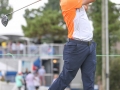 August 18, 2018: Ryan Blaum watches his drive off of the 11th tee during the third round of the Wyndham Championship at Sedgefield Country Club in Greensboro, NC. Jonathan Huff/CSM
