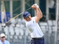 August 19, 2018: Jonathan Byrd tees off from the 17th tee during the third round of the Wyndham Championship at Sedgefield Country Club in Greensboro, NC. Jonathan Huff/CSM