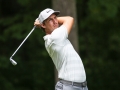 August 19, 2018: Jamie Lovemark tees off from the second tee during the final round of the Wyndham Championship at Sedgefield Country Club in Greensboro, NC. Jonathan Huff/CSM