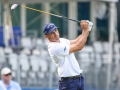 August 19, 2018: Jonathan Byrd tees off from the 17th tee during the third round of the Wyndham Championship at Sedgefield Country Club in Greensboro, NC. Jonathan Huff/CSM