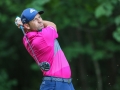August 19, 2018: Sergio Garcia tees off from the second tee during the final round of the Wyndham Championship at Sedgefield Country Club in Greensboro, NC. Jonathan Huff/CSM