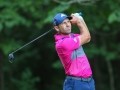 August 19, 2018: Sergio Garcia tees off from the second tee during the final round of the Wyndham Championship at Sedgefield Country Club in Greensboro, NC. Jonathan Huff/CSM