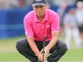 August 18, 2018: John Oda prepares to putt for birdie on the 10th green during the third round of the Wyndham Championship at Sedgefield Country Club in Greensboro, NC. Jonathan Huff/CSM