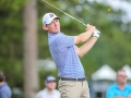 August 19, 2018: Brandt Snedeker tees off from the 16th tee during the third round of the Wyndham Championship at Sedgefield Country Club in Greensboro, NC. Jonathan Huff/CSM