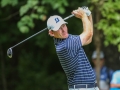 August 19, 2018: Brandt Snedeker tees off from the second tee during the final round of the Wyndham Championship at Sedgefield Country Club in Greensboro, NC. Jonathan Huff/CSM