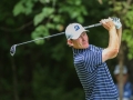 August 19, 2018: Brandt Snedeker tees off from the second tee during the final round of the Wyndham Championship at Sedgefield Country Club in Greensboro, NC. Jonathan Huff/CSM