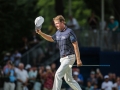 August 19, 2018: Brandt Snedeker waves to fans as he walks to the 18th green during the final round of the Wyndham Championship at Sedgefield Country Club in Greensboro, NC. Jonathan Huff/CSM