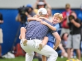 August 19, 2018: Brandt Snedeker is joined by his family to celebrate him winning the Wyndham Championship at Sedgefield Country Club in Greensboro, NC. Jonathan Huff/CSM